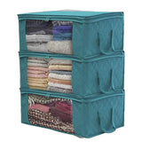 Large Capacity Clothes Storage Box Non Woven Fabric Quilts Clothes Organ