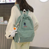 Corduroy Backpacks For Women Anti-theft Travel Bags