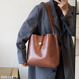 Large Capacity Crossbody Bags For Women High Bucket Bag Retro Female Shoulder Ba