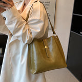 Large Capacity Crossbody Bags For Women High Bucket Bag Retro Female Shoulder Ba