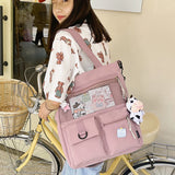 Large Capacity Student Shoulder Bags Waterproof Handbag