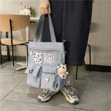 Large Capacity Girl Shoulder Bags for Students Waterproof Handbag