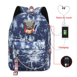 Large Capacity Demon Slayer Anime Men's Fishing Backpack