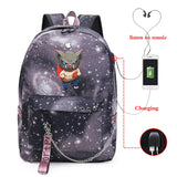 Large Capacity Demon Slayer Anime Men's Fishing Backpack