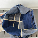 Large Denim Shoulder Bag for Women Patchwork Hobos Casual Packages