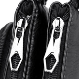Double Pocket Crossbody Bag Women Shoulder Bags Leather Handbags
