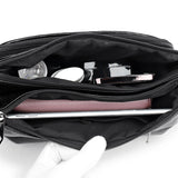 Double Pocket Crossbody Bag Women Shoulder Bags Leather Handbags