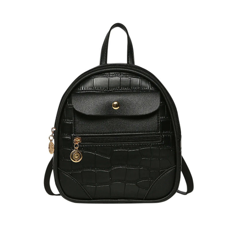 Large Capacity High Pu Women Backpack Ladies Shoulder Travel Backpack