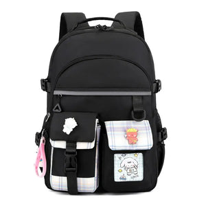 Large Capacity Girl Women Backpack Soft Touch Multi-Function Small Backpack