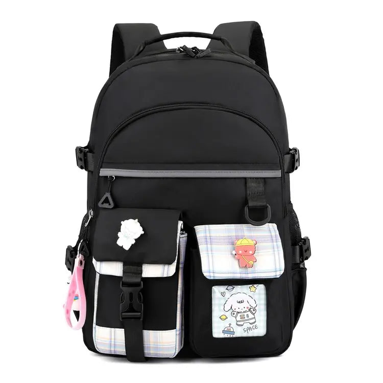 Large Capacity Girl Women Backpack Soft Touch Multi-Function Small Backpack