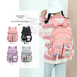 Large Capacity Girl Women Backpack Soft Touch Multi-Function Small Backpack