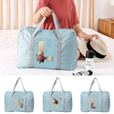 Large Capacity Letter Print Travel Bag Unisex Weekend Luggage Storage