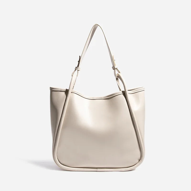Vintage PU Leather Women's Shoulder Bag Large Capacity