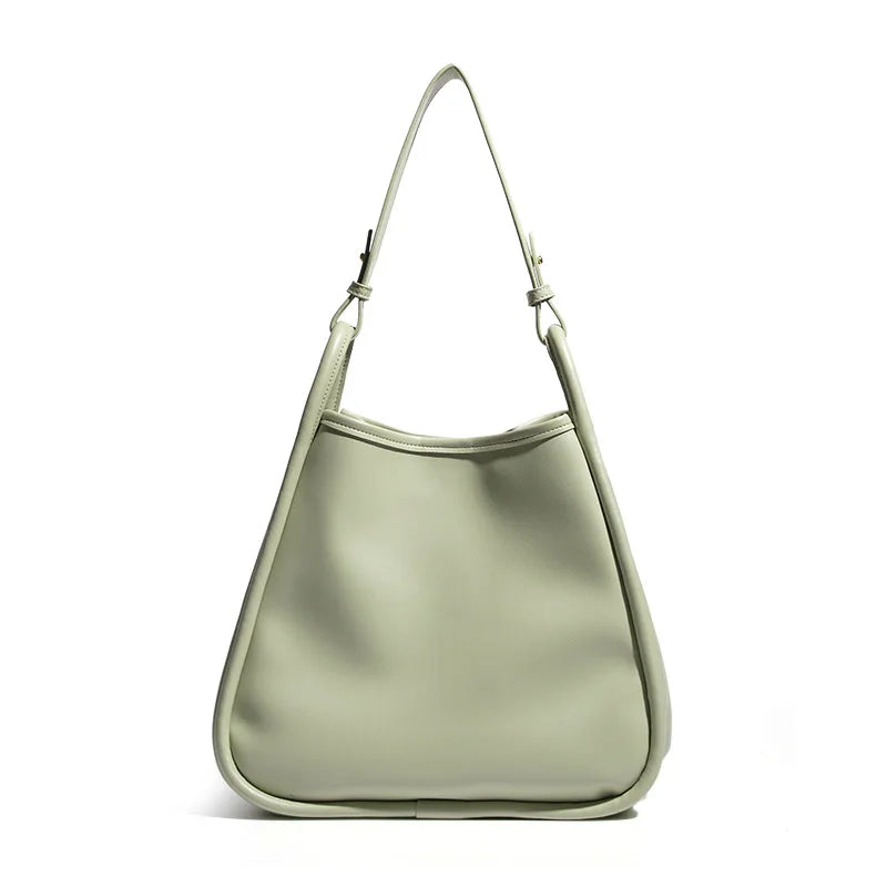 Vintage PU Leather Women's Shoulder Bag Large Capacity