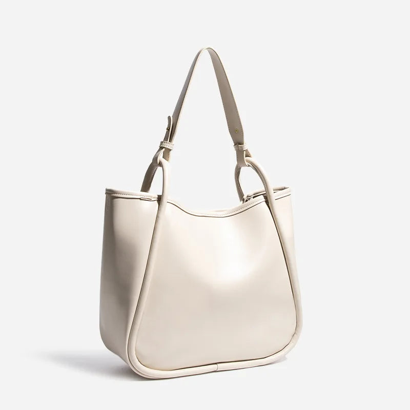 Vintage PU Leather Women's Shoulder Bag Large Capacity