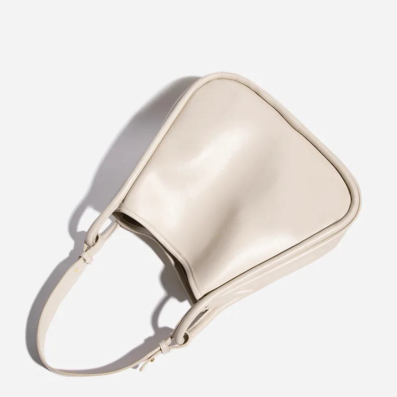 Vintage PU Leather Women's Shoulder Bag Large Capacity