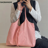 Large Capacity Leopard Pattern Canvas Handbag for Women