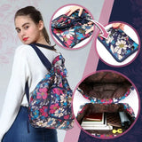 Large Capacity Foldable Drawstring Backpack for Women