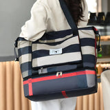 Large Capacity Foldable Travel Bag Dry Wet Separated Bag Lightweight