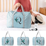 Foldable Travel Bag Leaf Print Luggage Tote Handbag Gym Yoga Duffle Bag