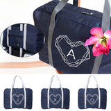 Foldable Travel Bags Diamond Letter Print Luggage Tote Handbag