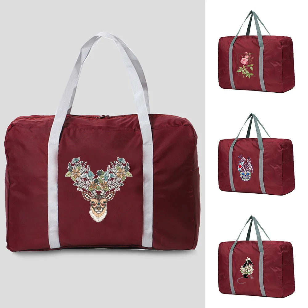 Large Capacity Folding Travel Bag Lightweight Multifunctional Storage Tote