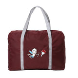 Large Capacity Folding Travel Bag Portable Foldable Print Luggage Lightweight