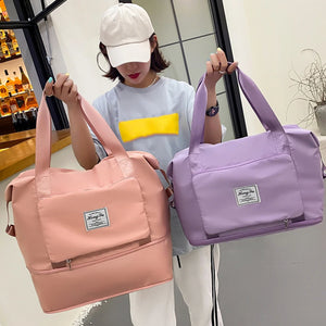 Large Foldable Travel Bag Waterproof Tote Handbag