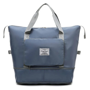 Large Folding Travel Bag Waterproof Tote Duffle Gym Yoga Storage Shoulder