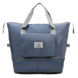 Large Folding Travel Bag Waterproof Tote Duffle Gym Yoga Storage Shoulder