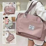 Large Capacity Folding Travel Bag for Women Luggage Tote Handbag Gym Storage