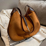 Large Capacity Frosted Shoulder Bags For Women Latest Style Personality Handbags