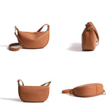 Large Capacity Leather Shoulder Crossbody Bag for Women Solid Cow Women Handbag