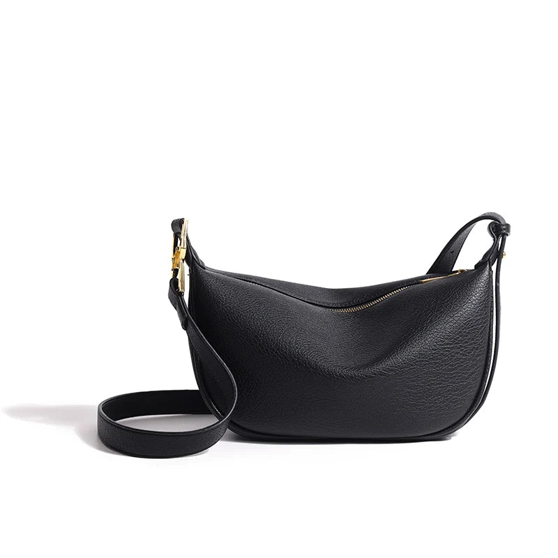 Large Capacity Leather Shoulder Crossbody Bag for Women Solid Cow Women Handbag