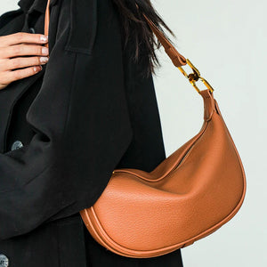 Large Capacity Leather Shoulder Crossbody Bag for Women Solid Cow Women Handbag