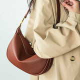Large Capacity Leather Shoulder Crossbody Bag for Women Solid Cow Women Handbag