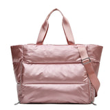 Large Gym Bag Winter Cotton Feather Down Shoulder Bag