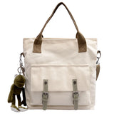 Large Capacity Women's Canvas Shoulder Bag Lightweight Messenger Bag