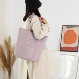 Large Capacity Casual Women Shoulder Pack Soft Storage Totes Bag