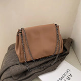 Large Capacity Soft Leather Crossbody Bag Beige Messenger Bag