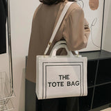 Large Capacity Plush Shoulder Bag for Women Textured Tote Messenger Bag