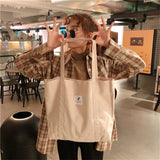 Canvas Shoulder Bag Large Capacity Retro Tote Bag