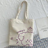 Large Capacity Women Shoulder Bag Solid Canvas Messenger Bag Girls Tote Bag