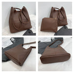 Large-Capacity Handbags Women Tote Pu Leather Autumn Underarm Shoulder Bag