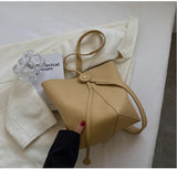 High Leather Shopping Bucket Bag For Women Handbags