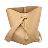 High Leather Shopping Bucket Bag For Women Handbags