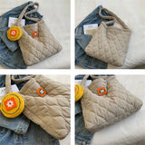 Nylon Ladies Shoulder Bag Spring Women Messenger Bags Plaid