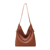 Large Capacity High Shoulder Bags Thick Chain Handbags PU Leather