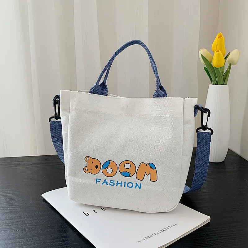 Japanese Style Vintage Tote Bag Large Capacity High School University Class