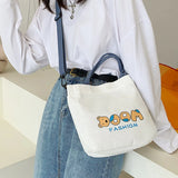 Japanese Style Vintage Tote Bag Large Capacity High School University Class